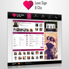 Love, Sign and Clic – Webdesign